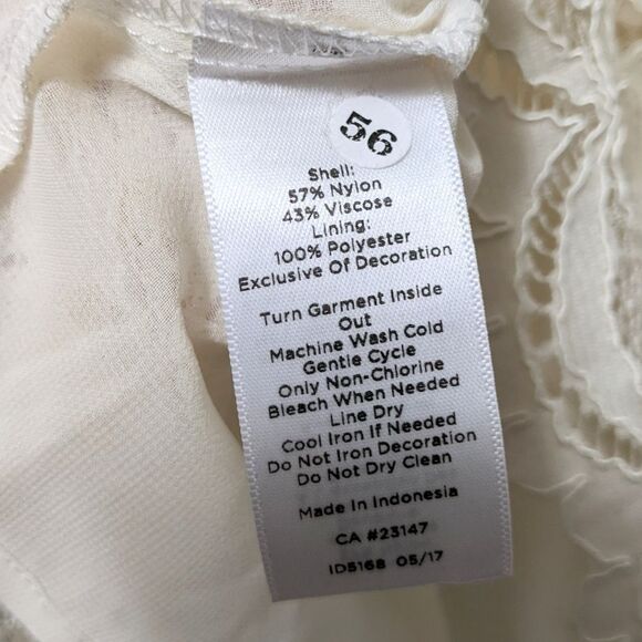 TALBOTS Lace Romantic Velvet Trim Blouse XS - Picture 6 of 7